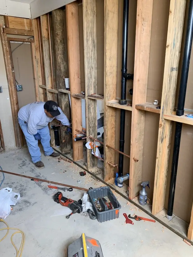 Commercial rough-in plumbing for Gas Line Repair in New Germany